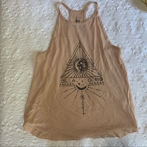 light pink halter tank top